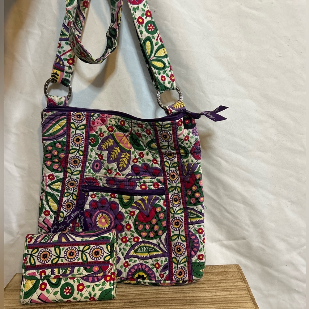 Vera Bradley Crossbody and Wallet Set